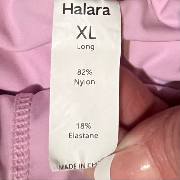 HALARA Pink High Waist Athletic Shorts Size X-Large Long Biker Women’s - Picture 2 of 8